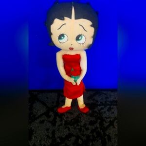 Betty boop Red and Black Cartoon Character Plush doll 2005